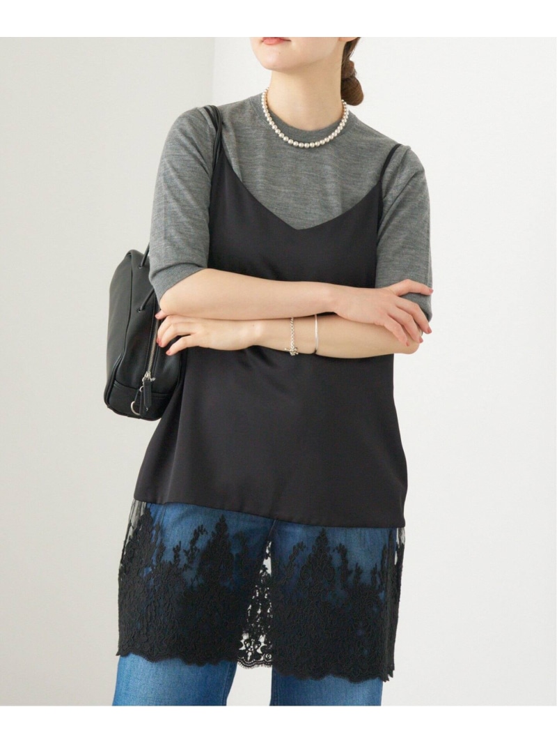 楽天市場】Satinレース キャミソールワンピース IENA イエナ