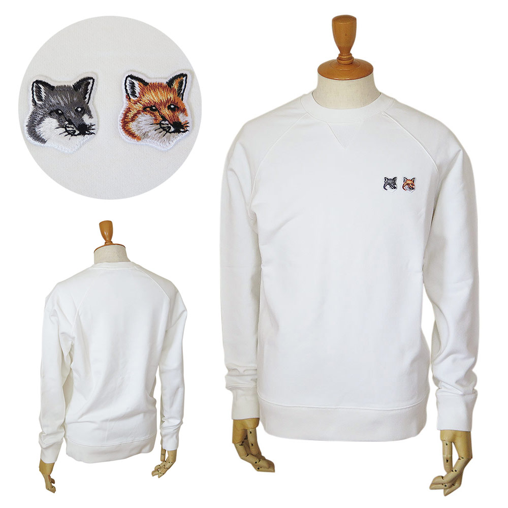 楽天市場】メゾンキツネ スウェット 長袖 ダブルフォックス ヘッド