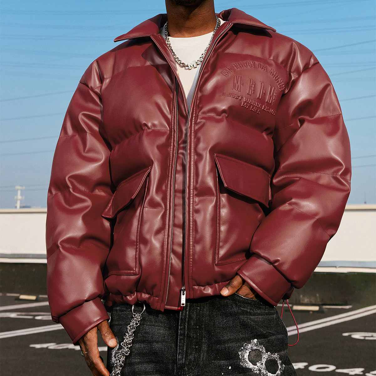 楽天市場】MEDM ミスターエンジョイダマネー エンボスロゴ レザー