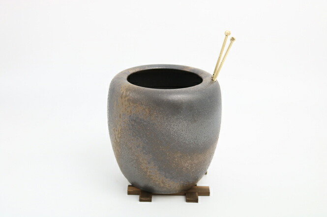 楽天市場】【10%OFF】砂釉金彩火鉢型灰皿セット 6号火箸・井ゲタ付き