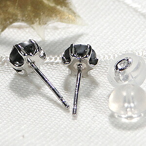 楽天市場】Pt900【1.0ct】一粒 ブラックダイヤモンド スタッドピアス