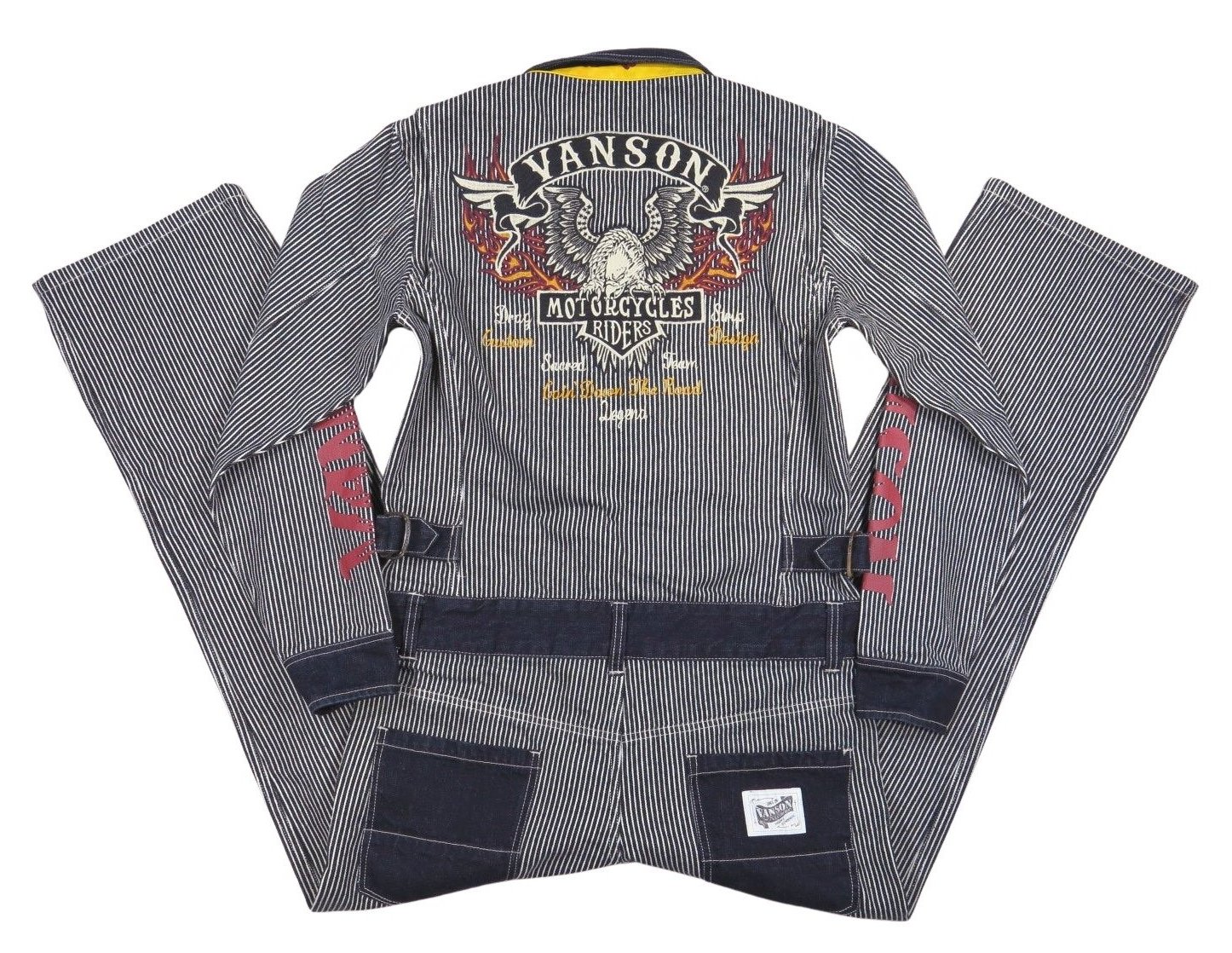 楽天市場】vanson つなぎ ヒッコリー（メンズファッション）の通販