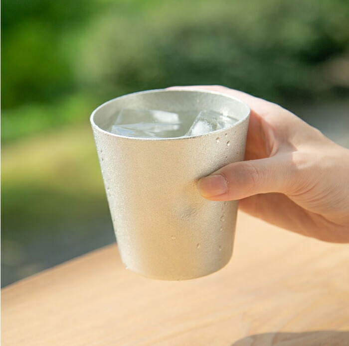 楽天市場】能作 501341 NAJIMIタンブラー 錫 350cc なじみ 水を浄化