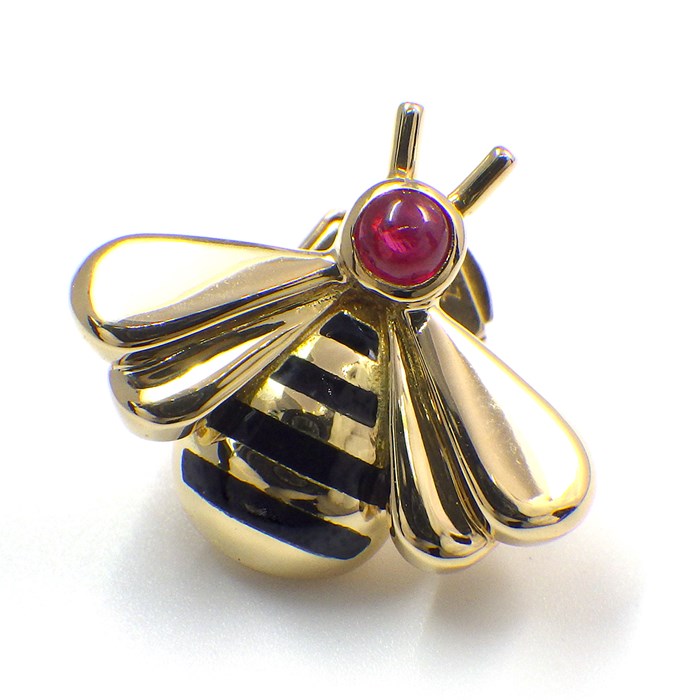 楽天市場】カルティエ Cartier ピンブローチ 蜂 ハチ ビー モチーフ