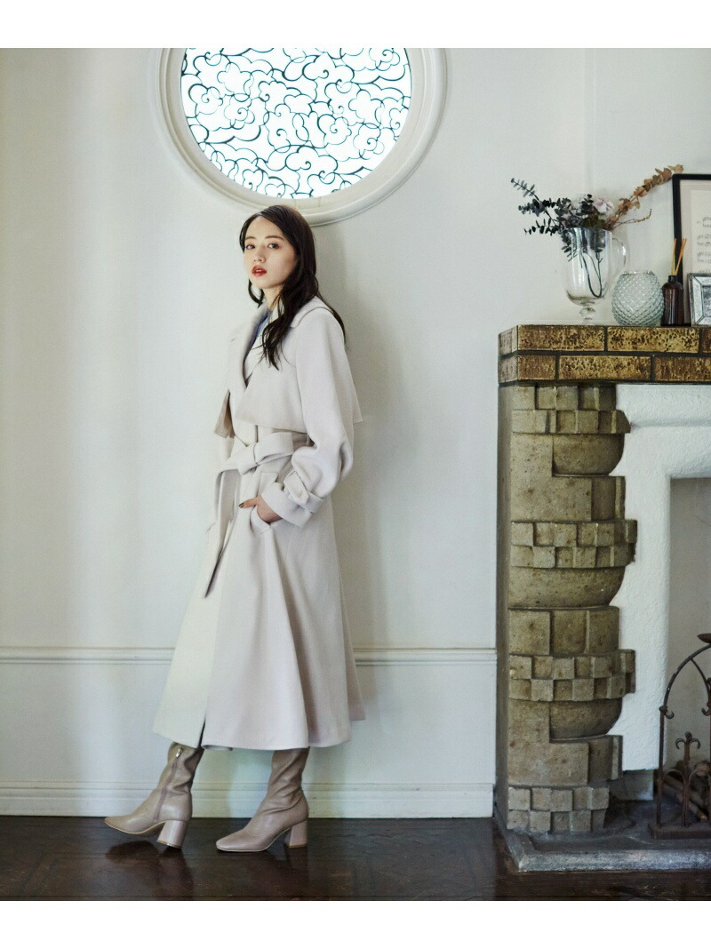 楽天市場】【SALE／37%OFF】ビッグカラーウールトレンチコート JILL by