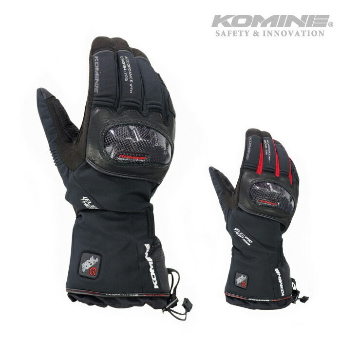 楽天市場】コミネ 電熱グローブ EK-200 カーボンプロテクト