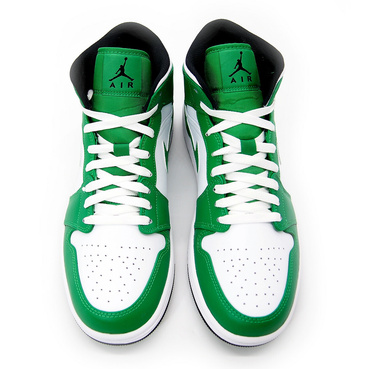 楽天市場】NIKE AIR JORDAN 1 MID LUCKY GREEN/BLACK‐WHITE dq8426-301