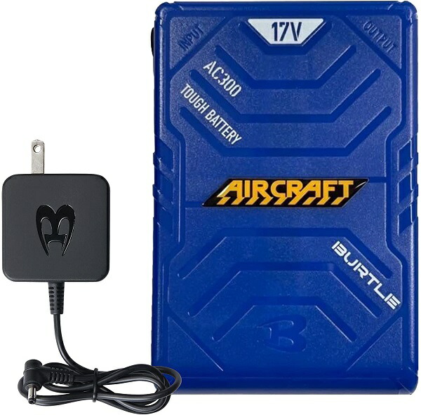 楽天市場】BURTLE バートル バッテリー AC300 17V 黒 青 リチウム