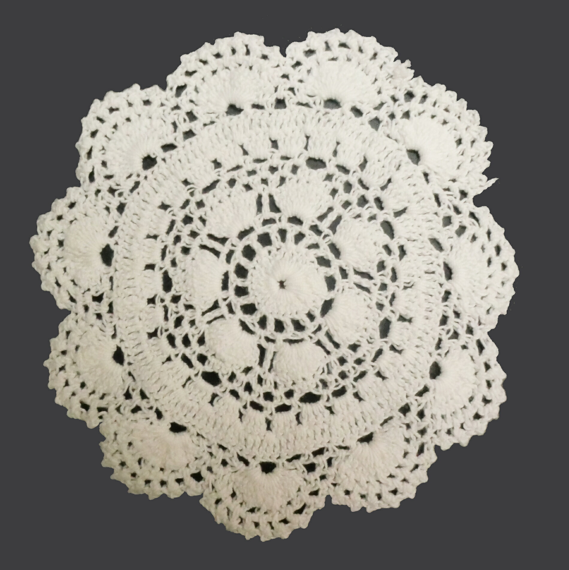 楽天市場】手編み レースドイリー 4枚セット(15cm,20cm,25cm,30cm