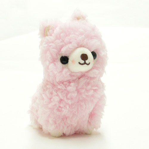 楽天市場】アルパカぬいぐるみ もふもふ ピンク SS(17cm) キュート