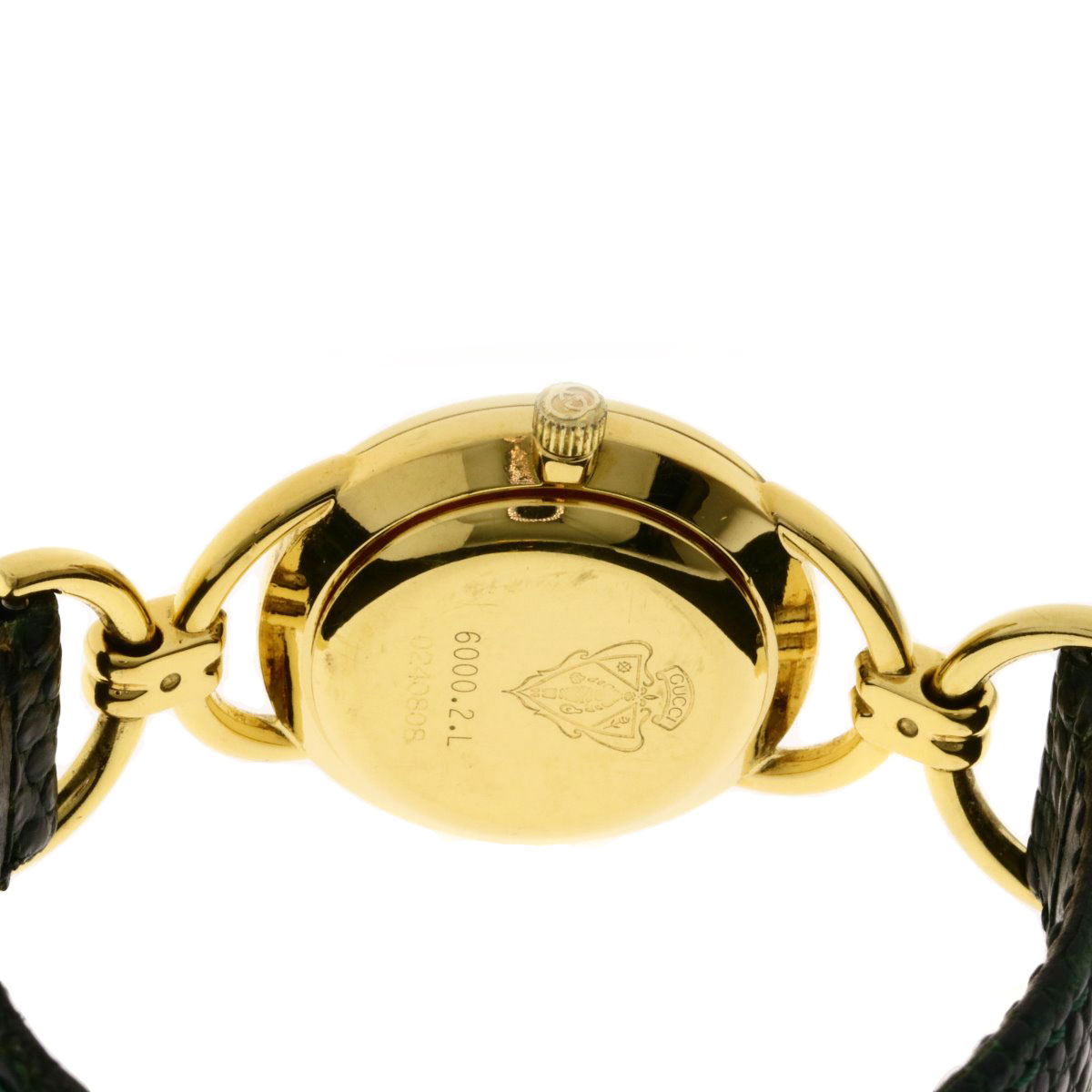 楽天市場】グッチ 6000.2.L 腕時計 GP/革 レディース 【中古】【GUCCI