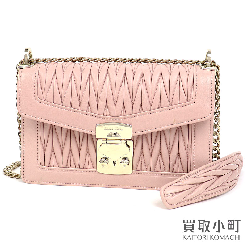 楽天市場】【美品】ミュウミュウ 【MIUMIU】マテラッセ コンフィ