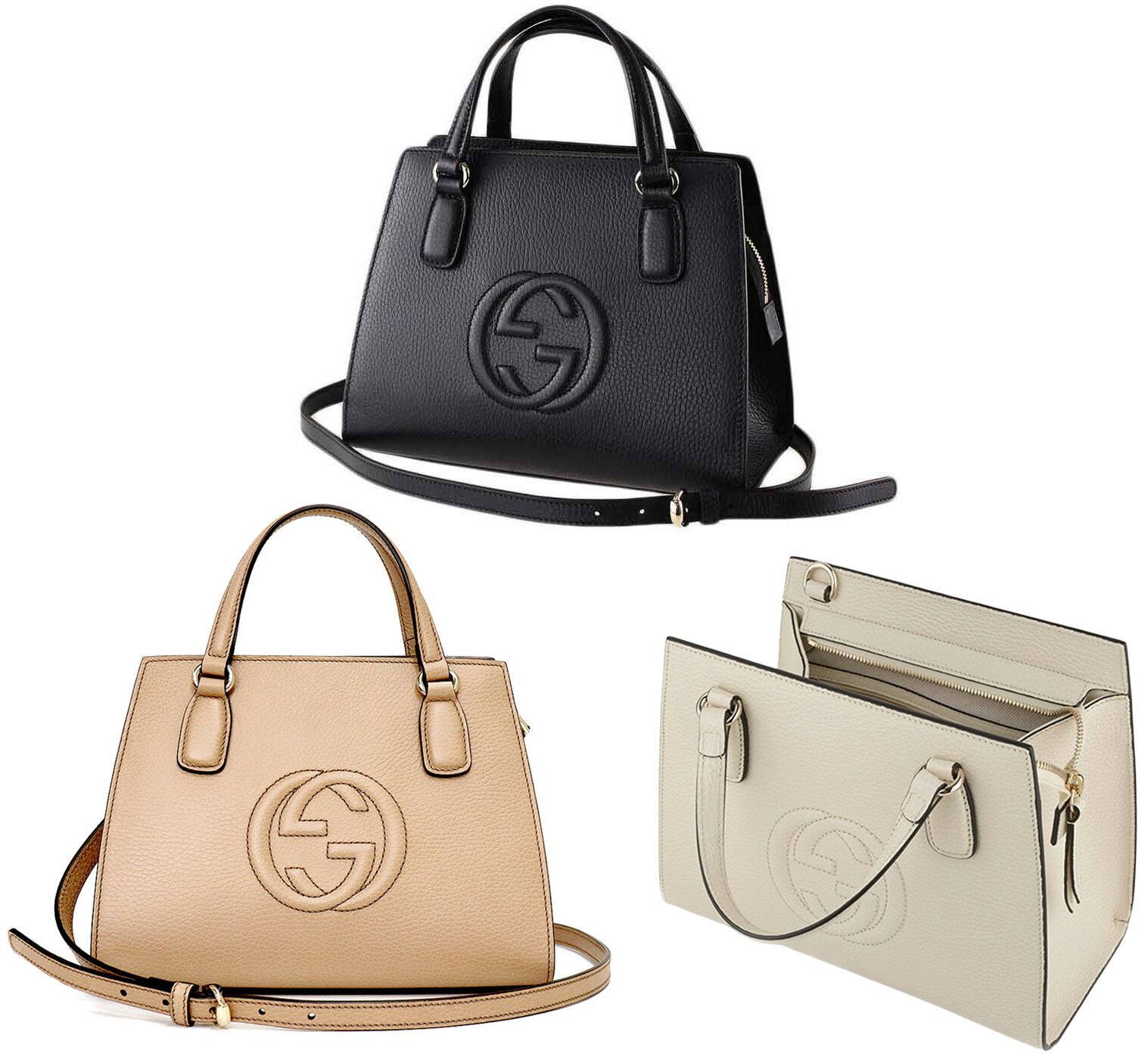 楽天市場】GUCCI グッチインターロックGエンボスロゴ2WAYショルダー