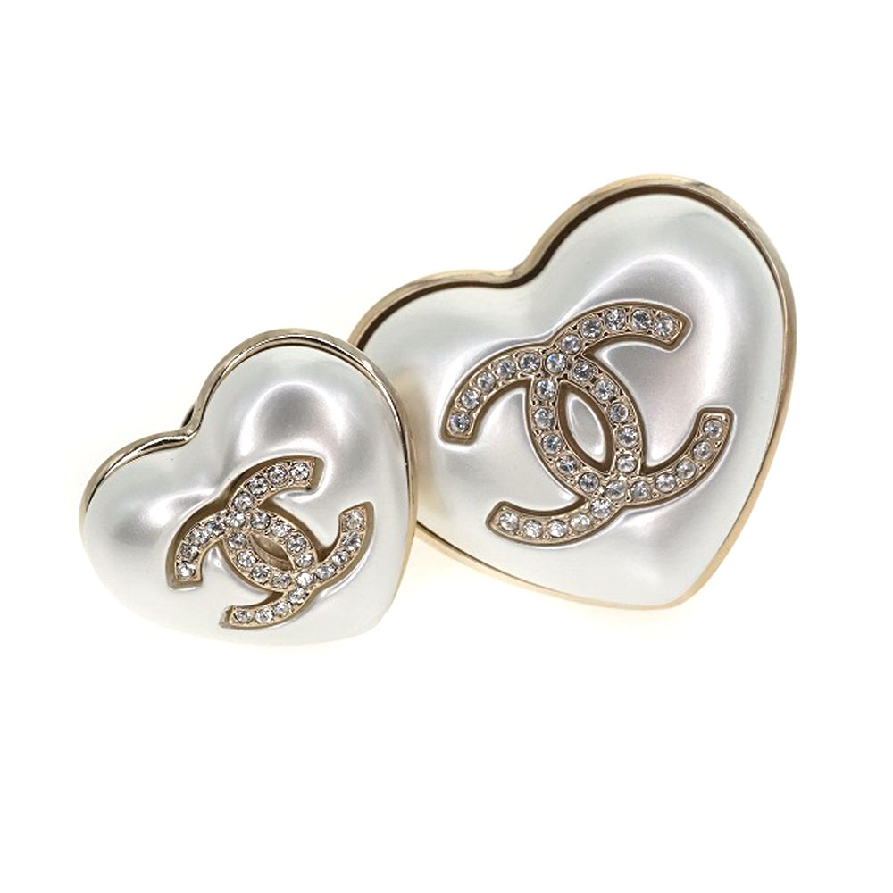 楽天市場】【値下げ】CHANEL 【シャネル】 ハートブローチ 2個セット