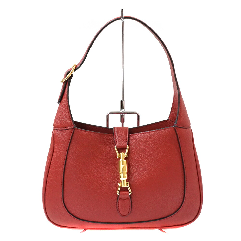 GUCCI ワンショルダーバッグ GG キャンバス レザー グッチ ジャッキー