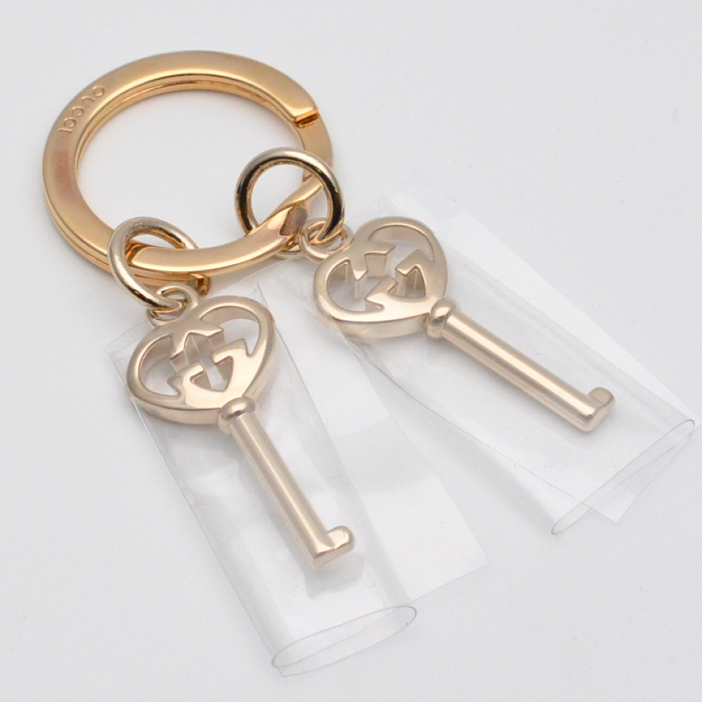 楽天市場】GUCCI グッチ 309778 キーリング ライトゴールド ダブルG