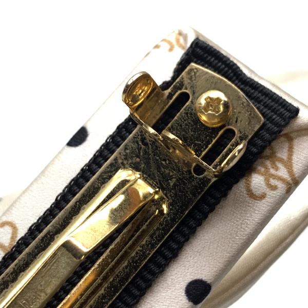 楽天市場】FENDI フェンディ バレッタ リボン シルク素材 ホワイト 白