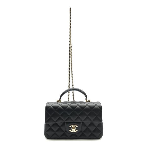 楽天市場】【SD】未使用 CHANEL シャネル トップハンドル ミニフラップ