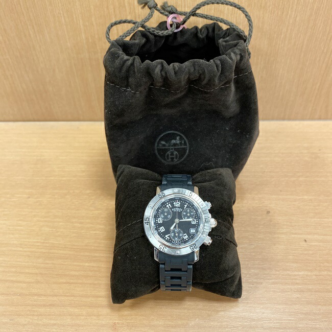 楽天市場】エルメス【Hermes】CL2.315 クリッパー クオーツ クロノ