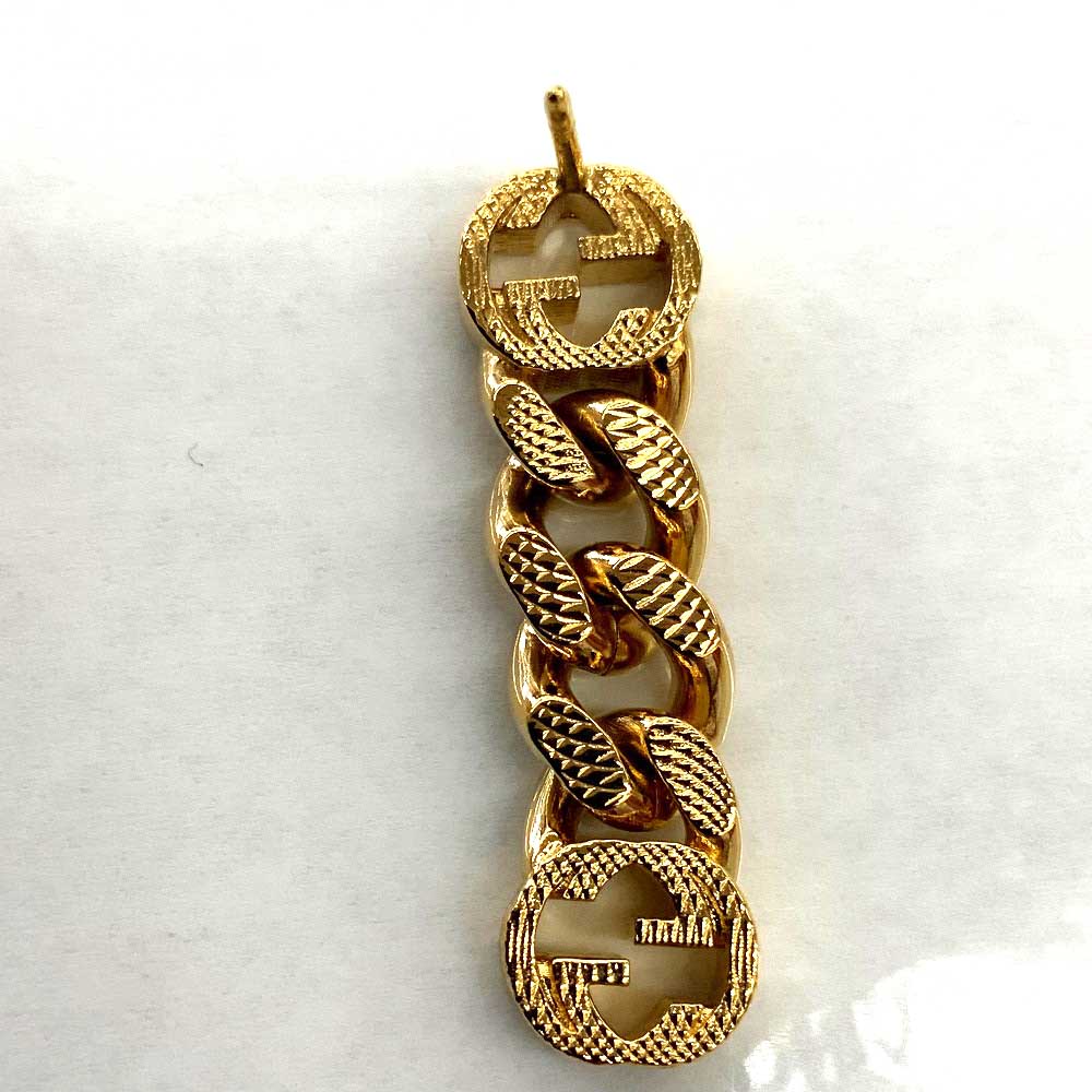 楽天市場】O 【GUCCI】インターロッキングGピアス ゴルメット メッキ