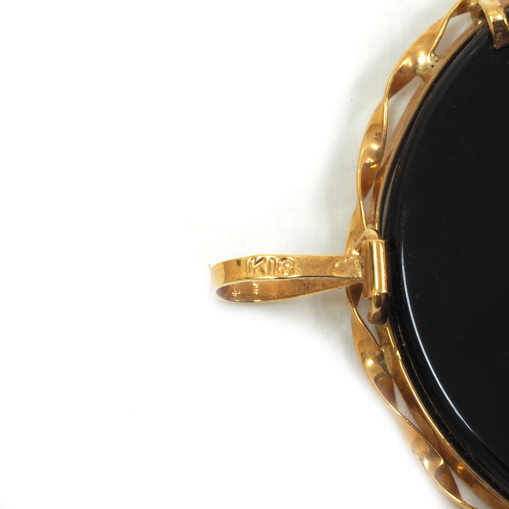 楽天市場】N【中古】【K18】カメオブローチ＆ペンダントトップ 約W3.0