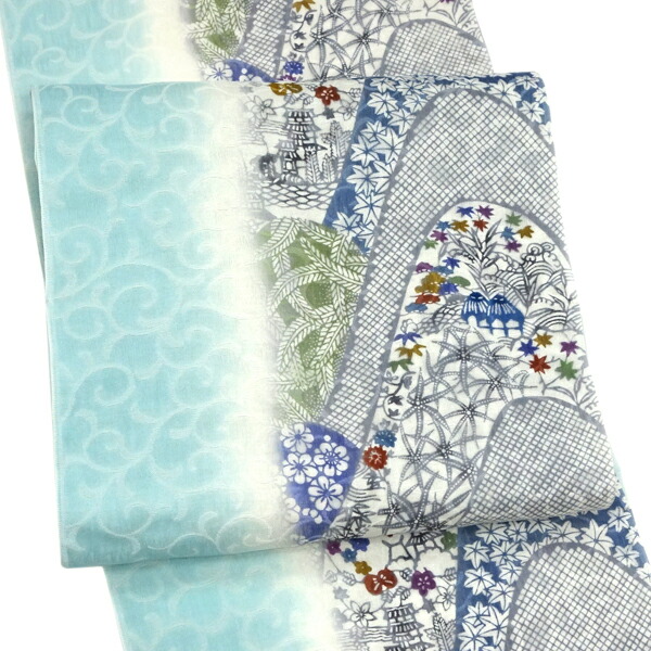 楽天市場】弥栄織物 京紅型 名古屋帯 正絹 仕立て付き 紅型染め 新品