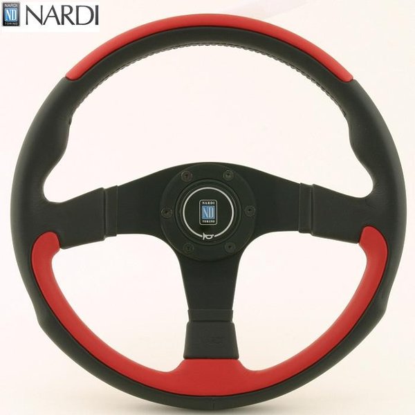 楽天市場】NARDI ナルディ N807 ブラック/レッドレザー&ブラック