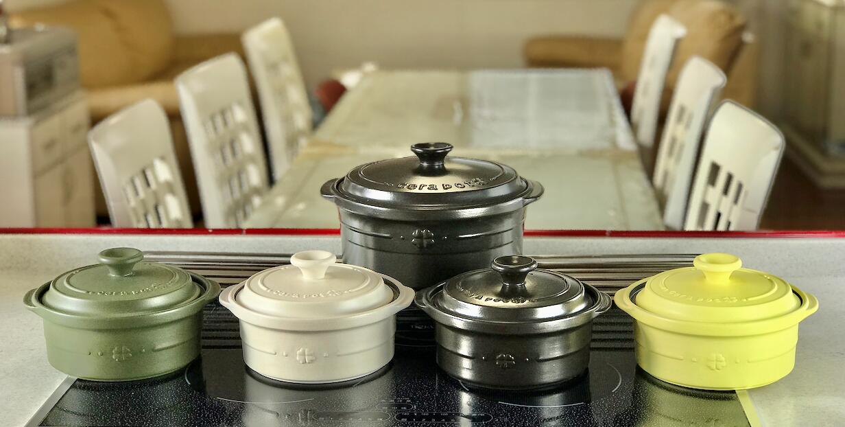 楽天市場】セラポット鍋 ミニ 4色 送料無料 日本製 【網と付属品なし