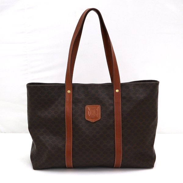楽天市場】【CELINE】セリーヌ マカダム トートバッグ PVC/レザー