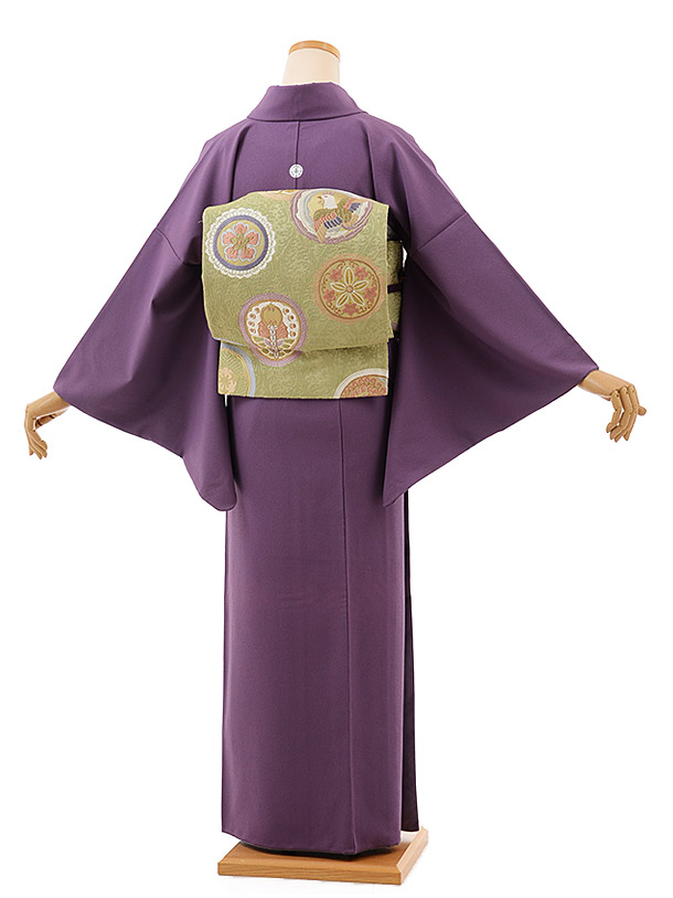 楽天市場】色無地 レンタル ADD0037 紫 一つ紋 [入学式][卒業式][卒園