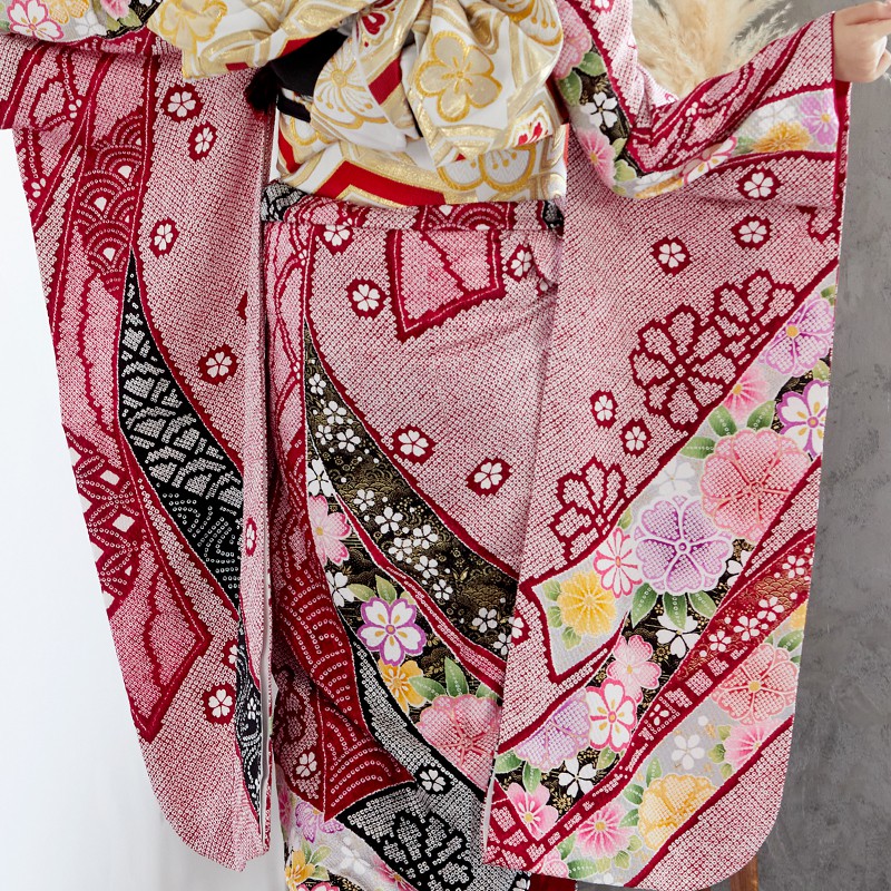 楽天市場】【成人式 振袖 レンタル】RS1091 正絹 赤 疋田熨斗に桜フル