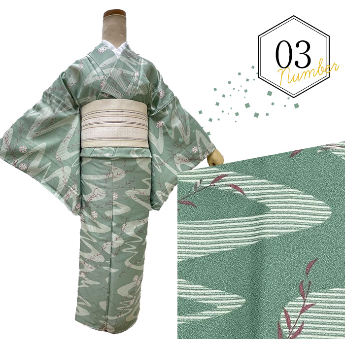 楽天市場】ひとえの着物 セパレート着物 Mサイズ 単衣の着物 単衣