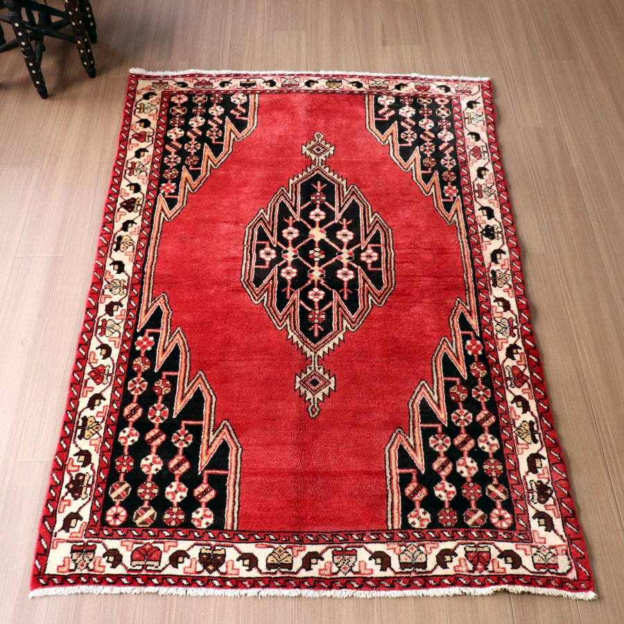 楽天市場】トライバルラグ 部族絨毯 ケルマンシャー 193×131cm