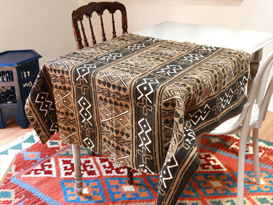 アフリカ マリ 泥染め 布 ラグ ヴィンテージ アフリカ マリ 泥染め 布