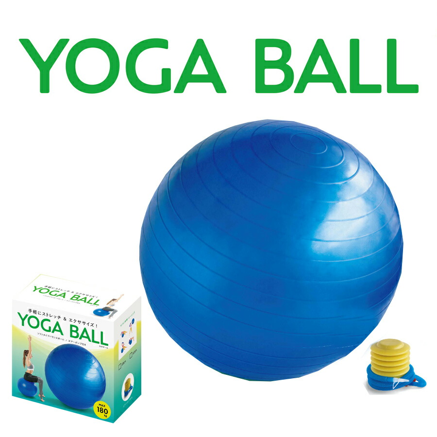 楽天市場】バランスボール ヨガボール 55cm 65cm 空気入れ付