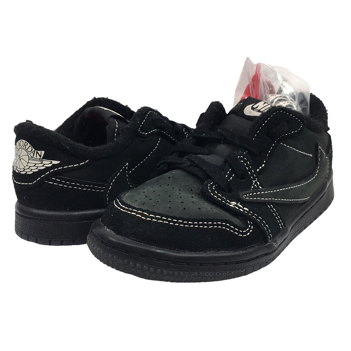 楽天市場】【中古】Travis Scott × Nike TDAir Jordan 1 Low OG Black