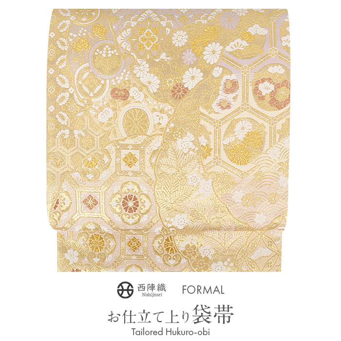 楽天市場】袋帯 フォーマル 黒留袖 色留袖 訪問着 ゴールド 雪輪 亀甲
