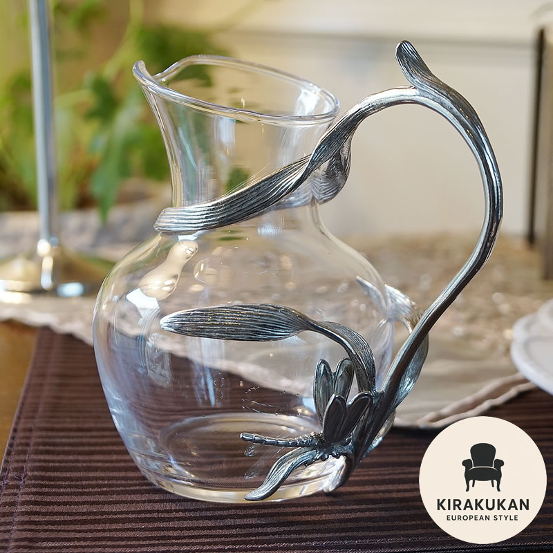 楽天市場】テーブルウェア AJ ピューター製 グラスピッチャー ラウンド