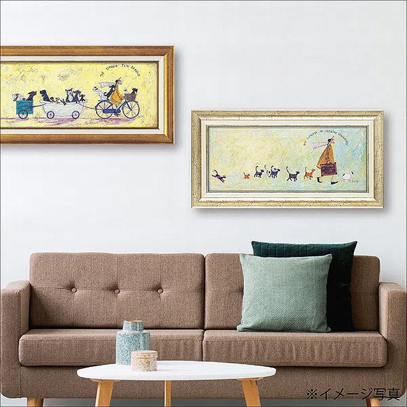 楽天市場】サムトフト 絵画 Sam Toft 「 いぬタクシー 」 63.5 × 32.5