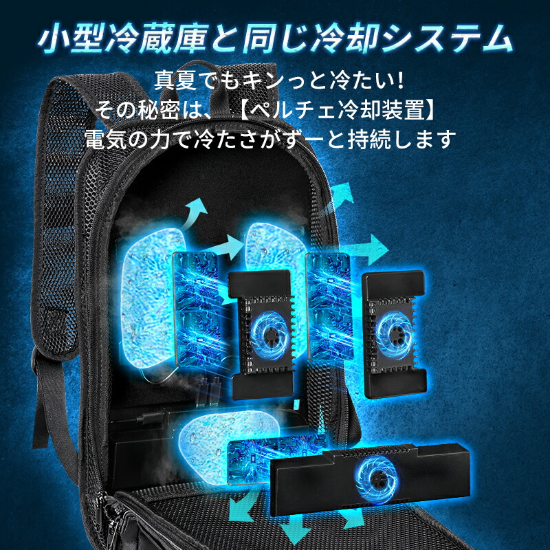 楽天市場】【2025新登場】冷却ベスト 水冷服 ペルチェ素子採用 青空 調