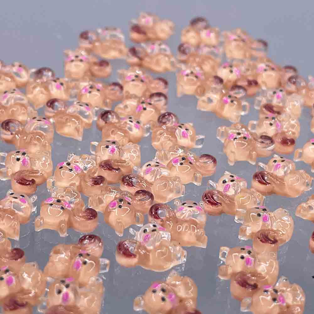 楽天市場】ネイルパーツ 動物 リス 7mm ミニ 50個 ブラウン アニマル
