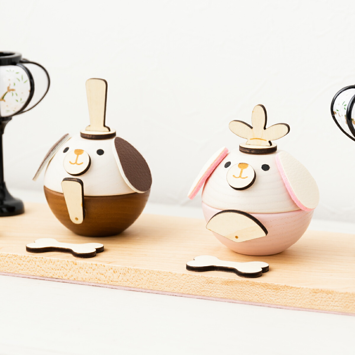 楽天市場】ペット用 雛人形 木製 犬 ワンちゃん ひなまる 骨プレート付