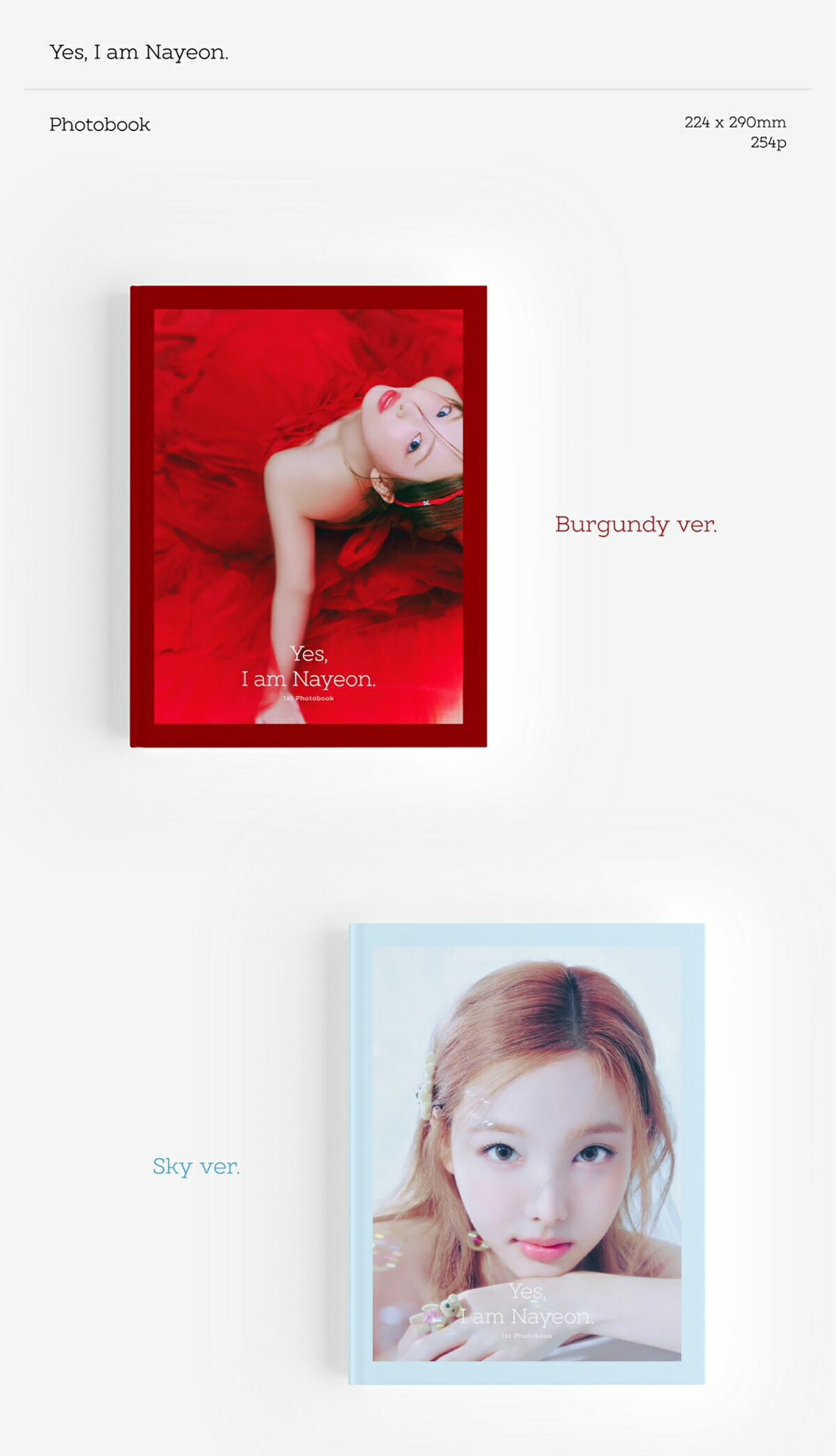 楽天市場】NAYEON - Yes, I am Nayeon. / 1st PHOTOBOOK (Burgundy ver