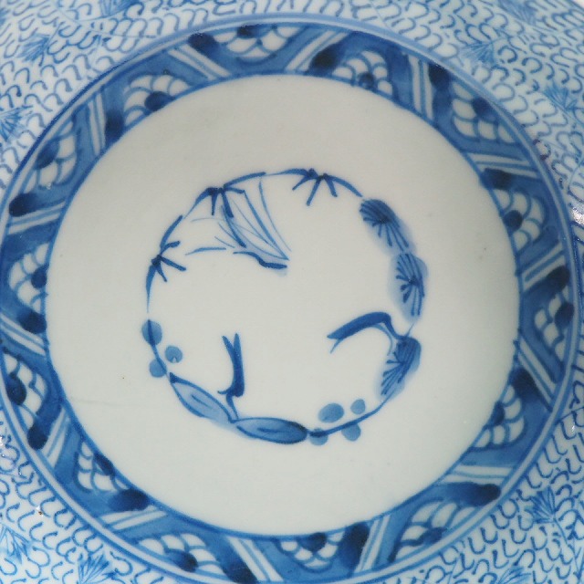 楽天市場】微塵唐草文様 なます皿 深皿12枚組 0719明治時代 伊万里 染