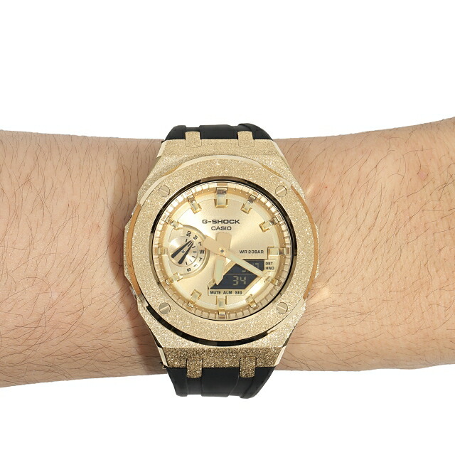 楽天市場】G-SHOCK GA2100gb GARISH GOLD フロステッド カスタム