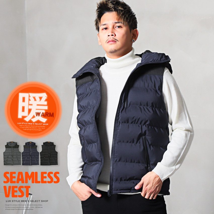 楽天市場】△送料無料△ 中綿ベスト メンズ ダウン混 ダウン フェザー