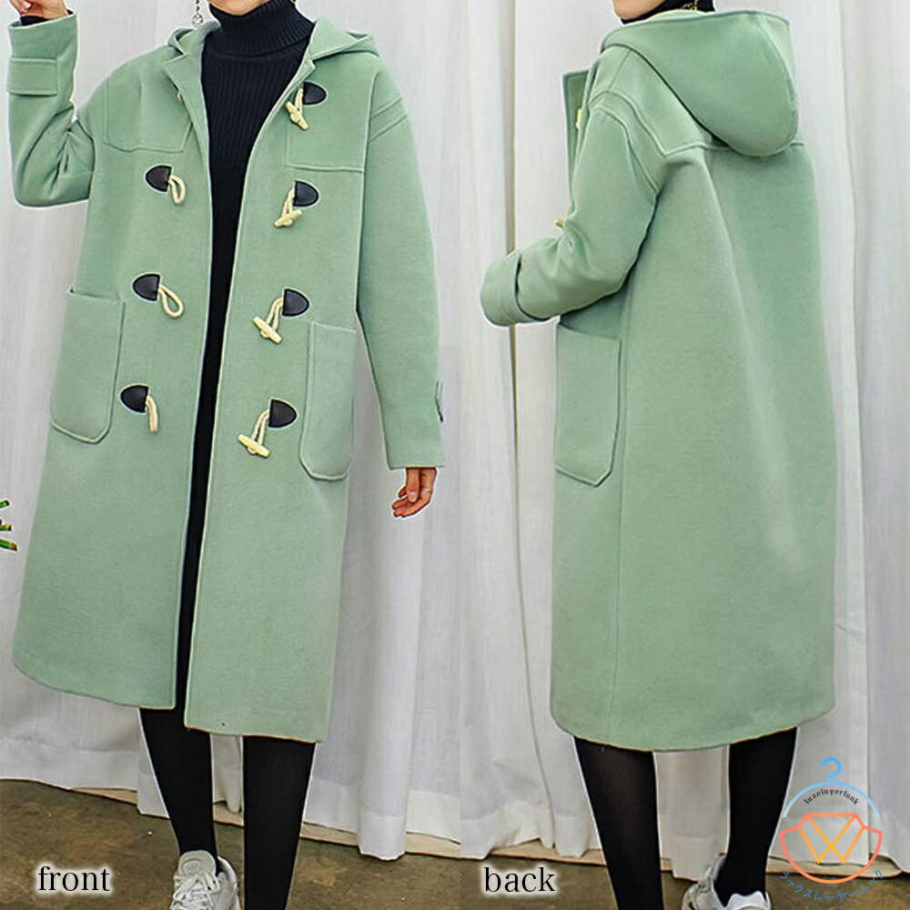 楽天市場】ダッフルコート レディース ミディアムダッフルコート