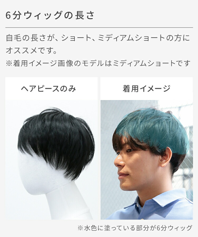 楽天市場】【人工頭皮付き】 ウィッグ メンズ 部分ウィッグ ヘアピース