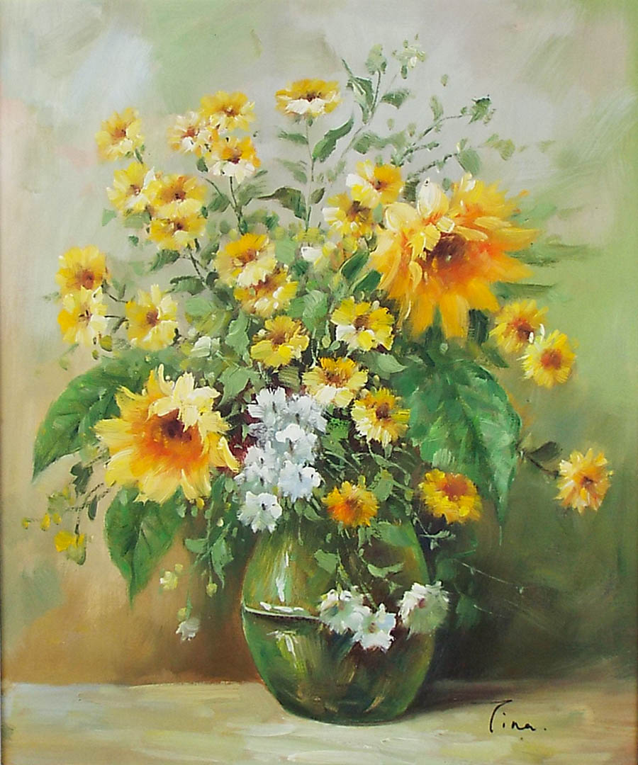 楽天市場】花の絵 絵画 油絵 アートパネル開業祝い 開院祝い「花瓶の