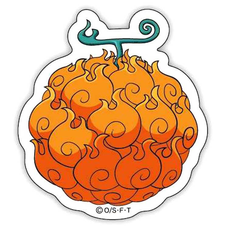 楽天市場】ワンピース 悪魔の実ステッカー メラメラの実 585686